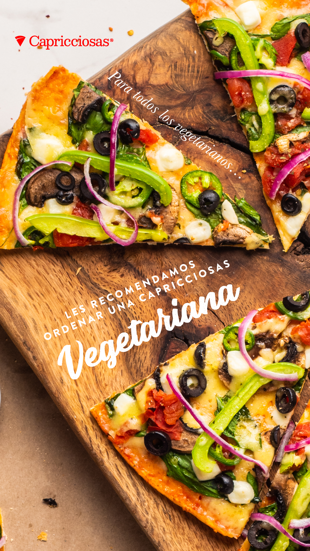 Te recomendamos ordenar una vegetariana
